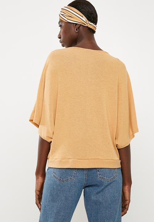 Superbalist - Cut & sew scarf top - yellow