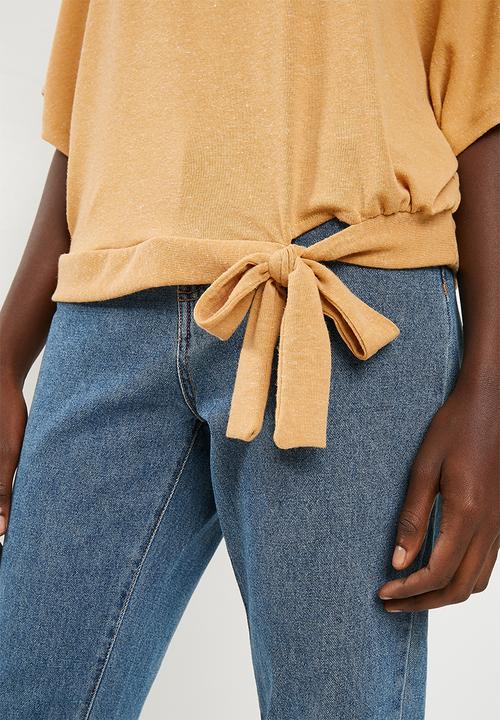 Superbalist - Cut & sew scarf top - yellow