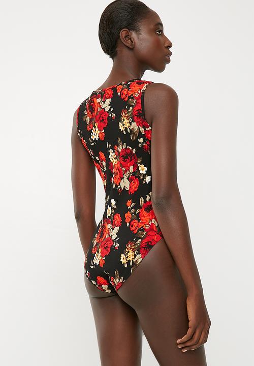 Superbalist - High neck scuba bodysuit - multi