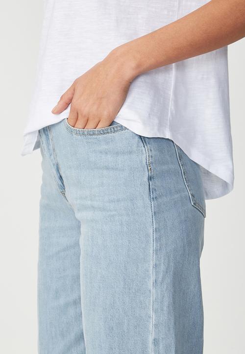 Cotton On - The summer deep v - white 