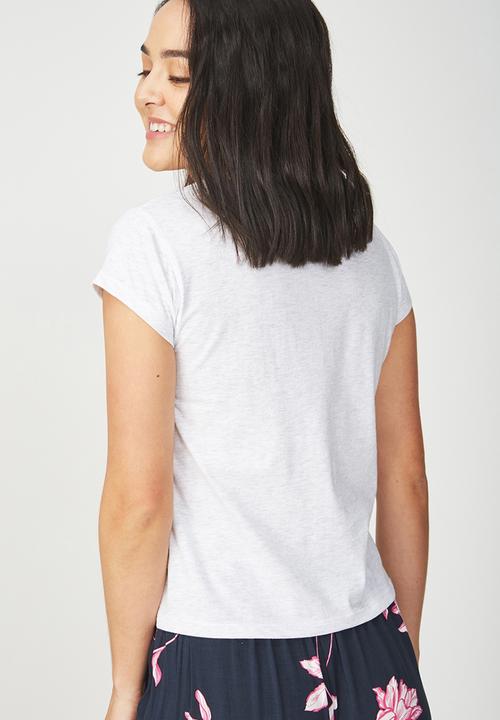 Cotton On - Tbar friends summer  graphic tee - silver 