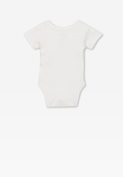 Cotton On - Short sleeve bubbysuit - white