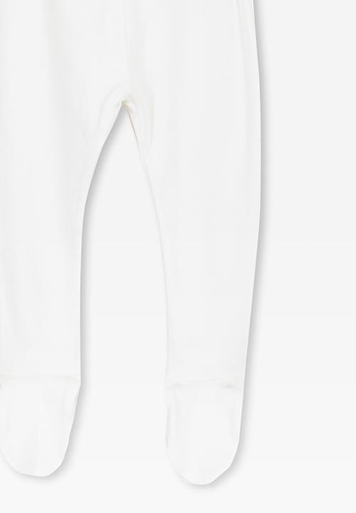 Cotton On - Footed leggings - white