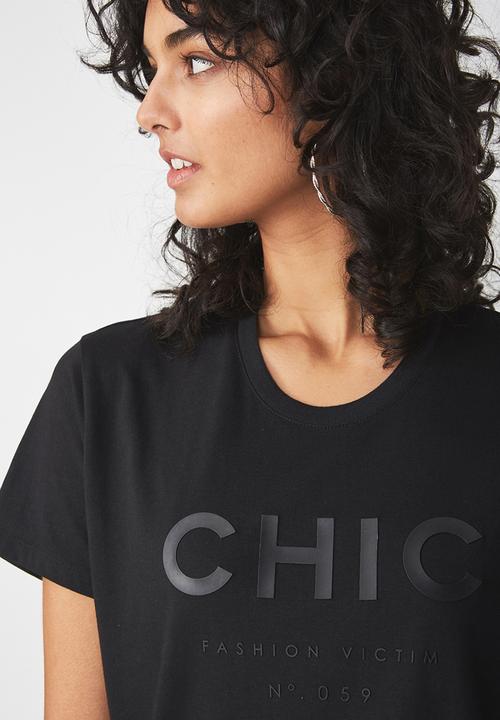 Cotton On - Tbar fox summer graphic T-shirt - black
