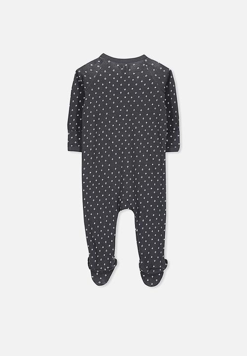 Cotton On - Long sleeve zip through romper - grey