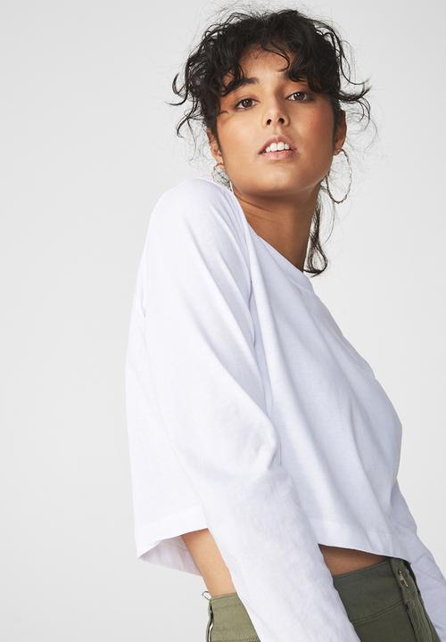 Cotton On - The urban summer long sleeve top - white