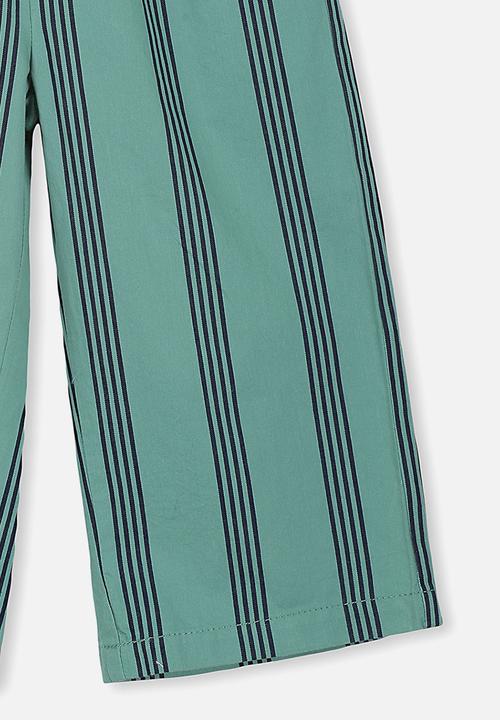 Cotton On - Isla wide leg crop pants - green