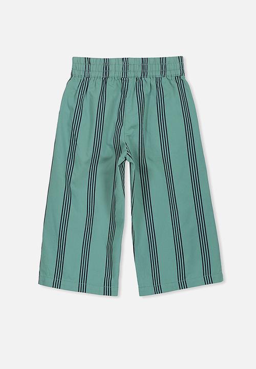 Cotton On - Isla wide leg crop pants - green