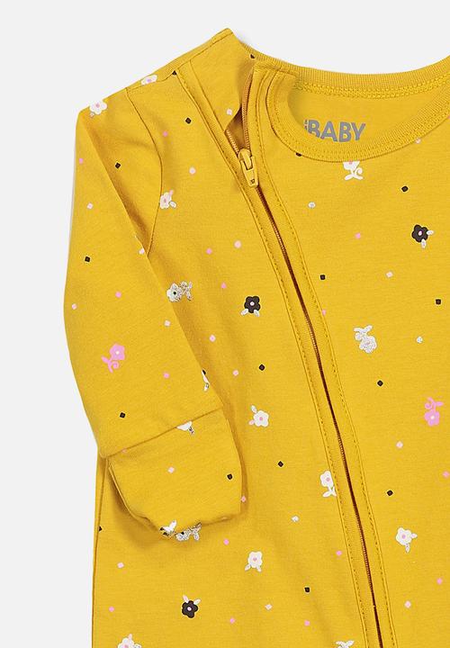 Cotton On - Mini zip through romper - yellow