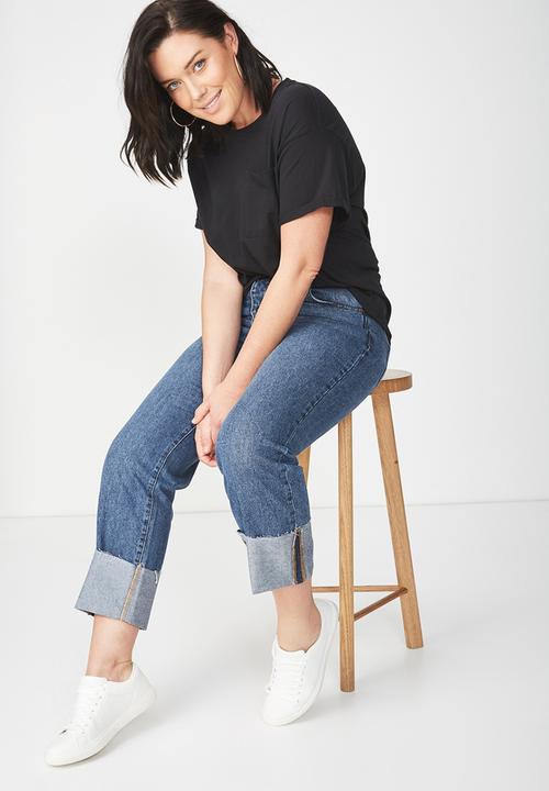 Cotton On - The one summer boyfriend pocket tee - black
