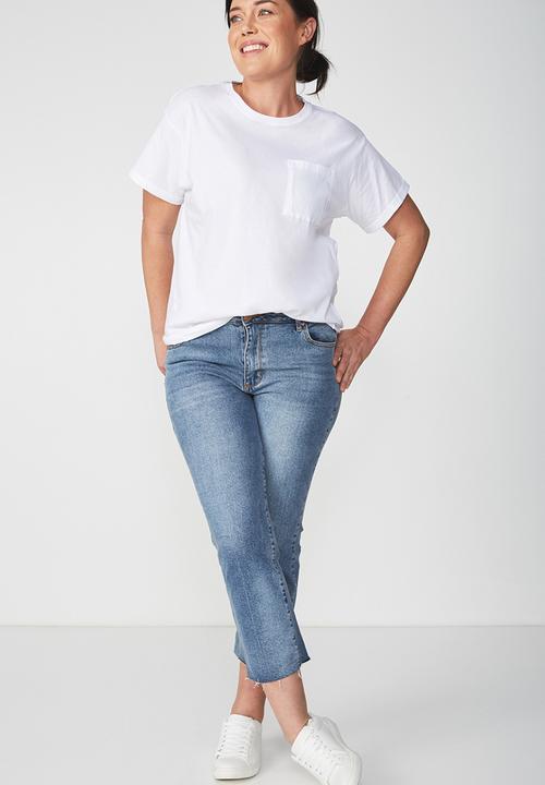 Cotton On - The one summer boyfriend pocket tee - white