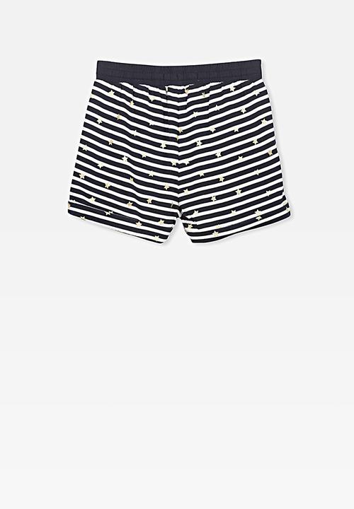 Cotton On - Nila knit short - black & white 