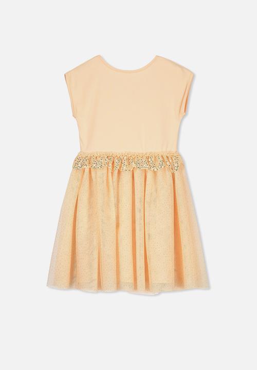 Cotton On - Iris tulle dress - peach