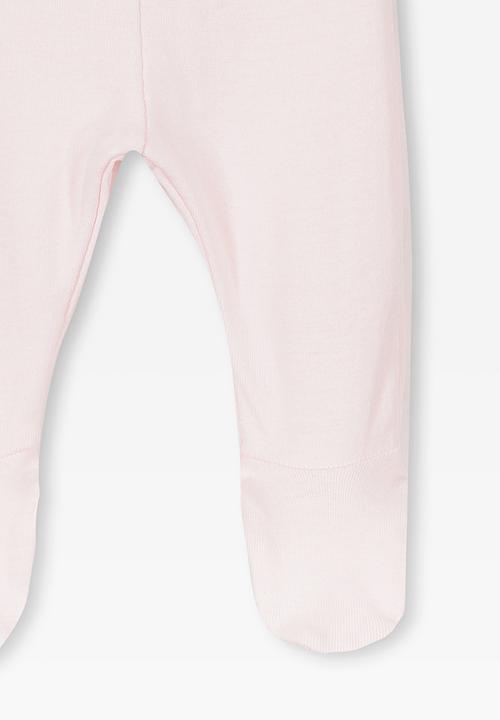 Cotton On - New born footed legging - pink