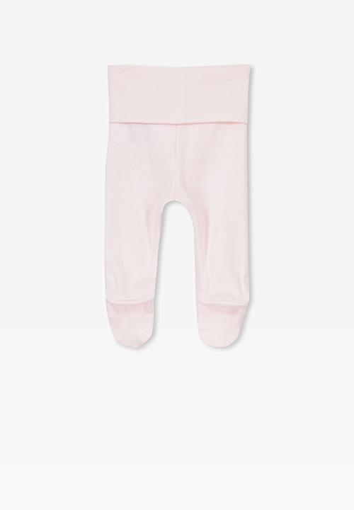 Cotton On - New born footed legging - pink