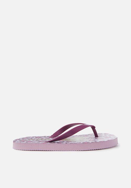 Cotton On - Printed flip flop - purple