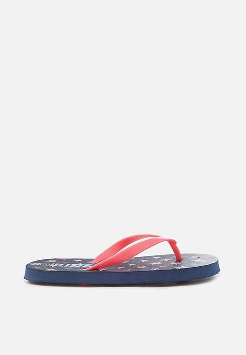 Cotton On - Printed flip flop - navy