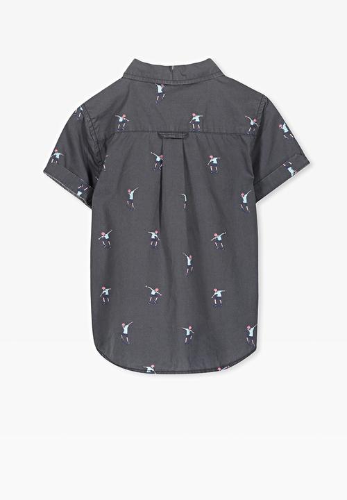 Cotton On - Jackson short sleeve shirt - grey