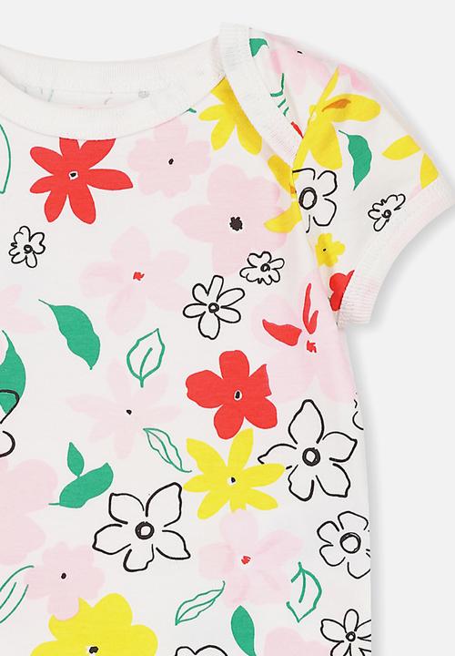 Cotton On - Mini short sleeve bubbysuit - multi