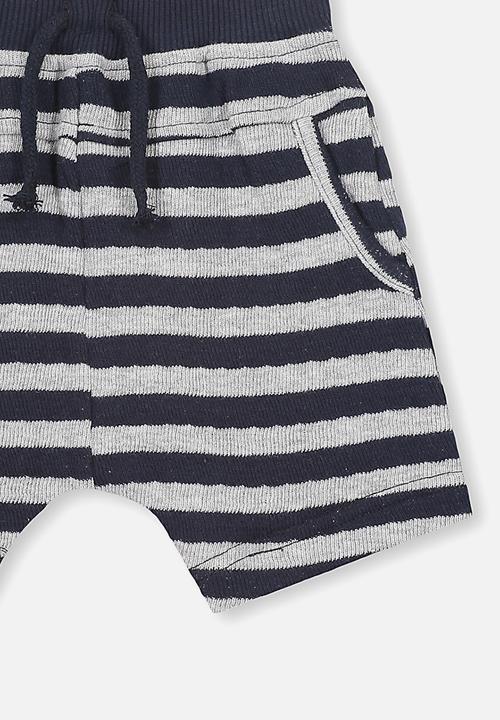 Cotton On - George short - grey & navy 