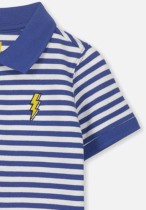 Cotton On - Kenny3 polo - blue & white 