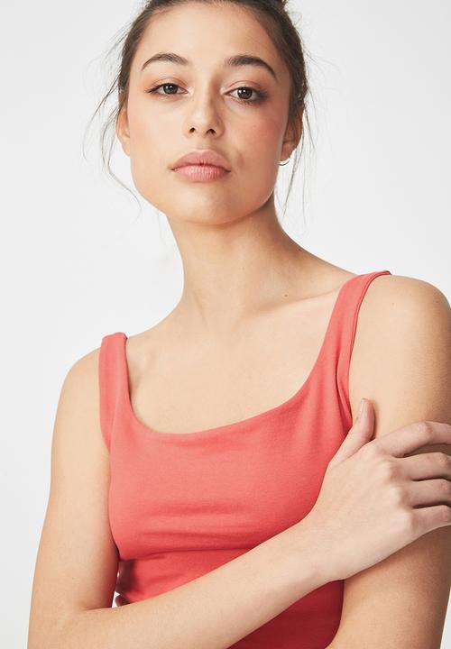 Cotton On - Everyday summer crop tank - pink