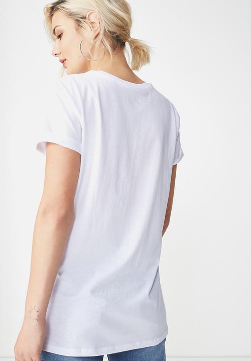 Cotton On - Tbar fox summer  graphic t-shirt - white