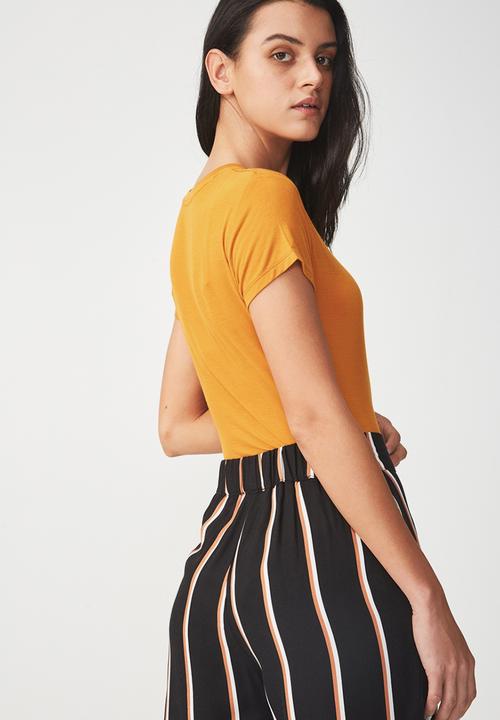 Cotton On - Baby tee summer bodysuit - yellow