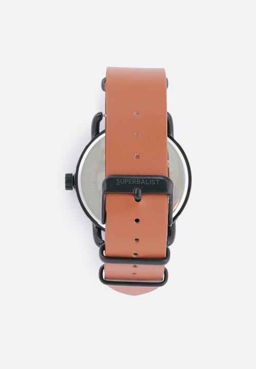Superbalist - Reign leather watch - brown