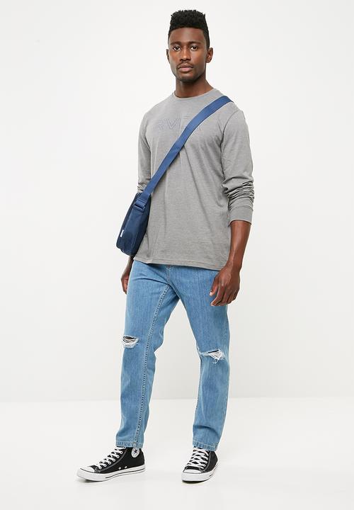 RVCA - Pinner long Sleeve tee - grey 