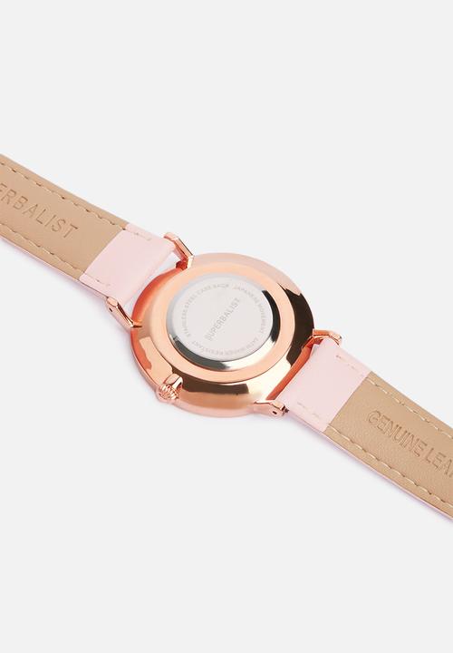 Superbalist - Lucy leather watch - pink