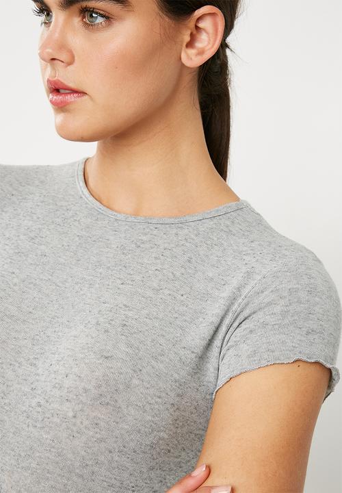 Superbalist - Lettuce edge tee - grey 