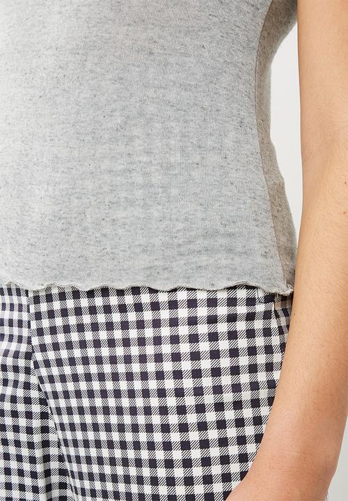 Superbalist - Lettuce edge tee - grey 