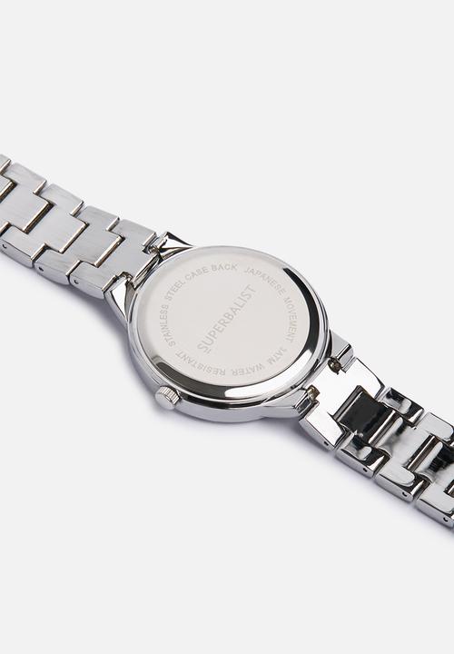 Superbalist - Cass chain strap watch -  silver