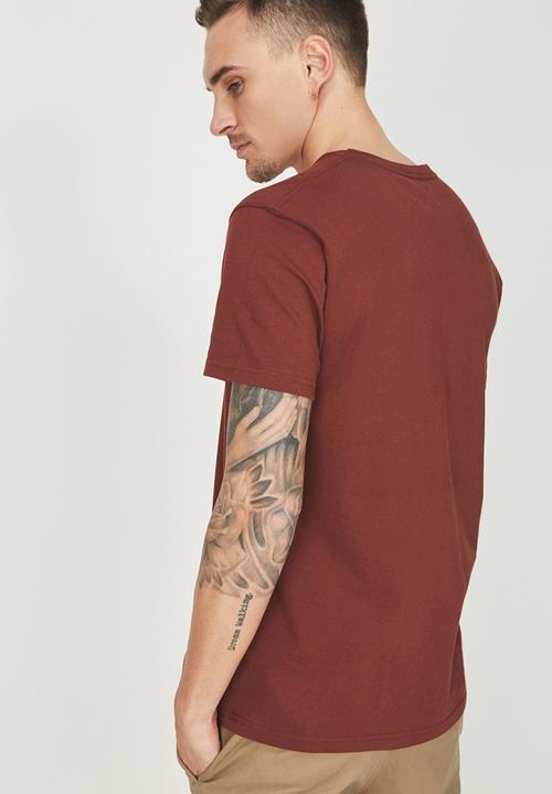 Cotton On - Tbar short sleeve tee - maroon