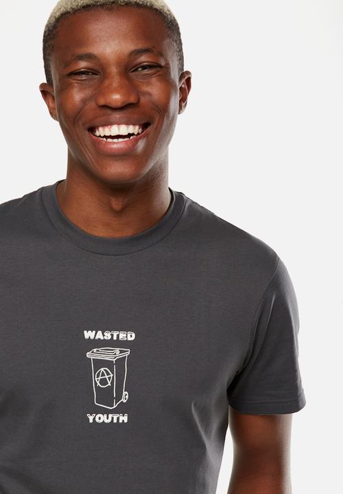 Cotton On - Tbar short sleeve tee - charcoal