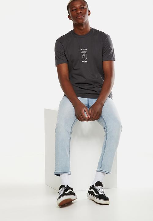Cotton On - Tbar short sleeve tee - charcoal