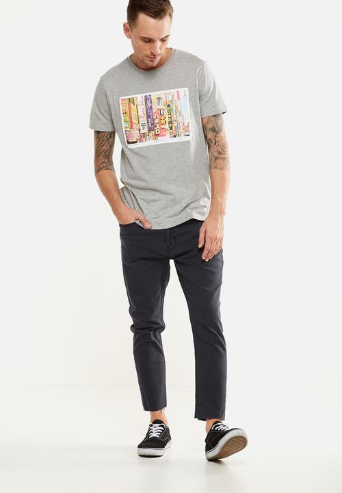 Cotton On - Tbar shorts sleeve tee - grey
