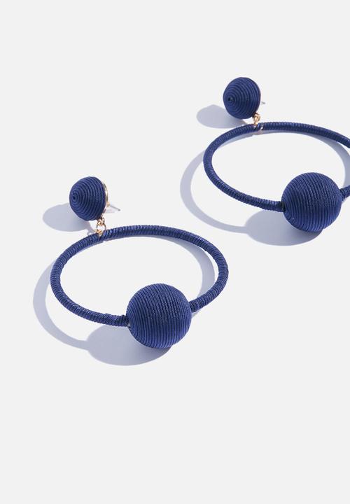 Superbalist - Ziyanda hoop earrings-navy