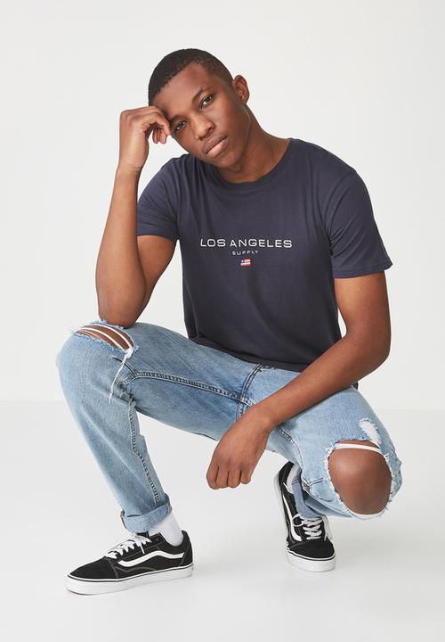 Cotton On - Tbar short sleeve tee - navy