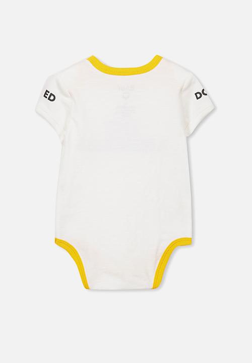 Cotton On - Mini short sleeve bubbysuit - white