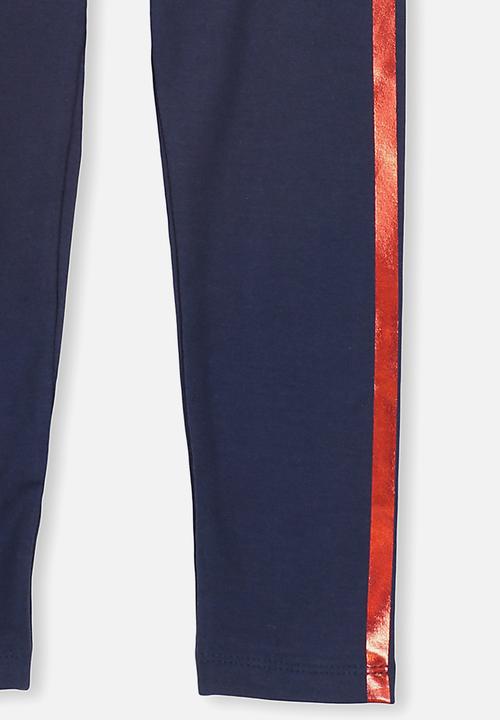 Cotton On - Huggie tights - navy & red