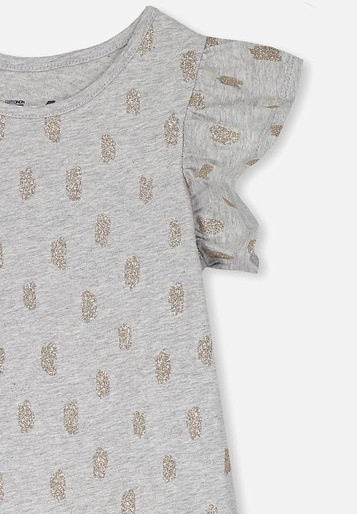 Cotton On - Ella short sleeve dress - grey