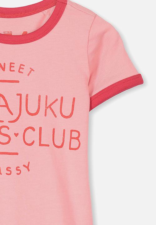 Cotton On - Penelope short sleeve tee - pink