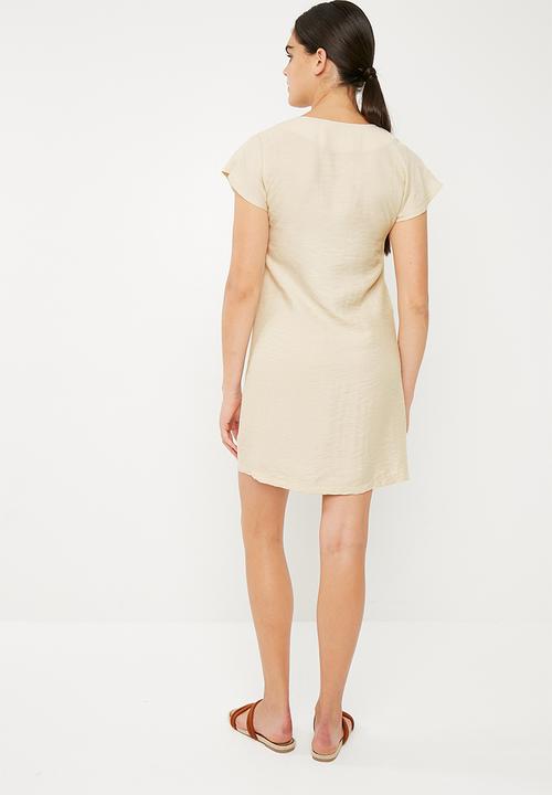 Superbalist - Sheath dress with zip detail - cream