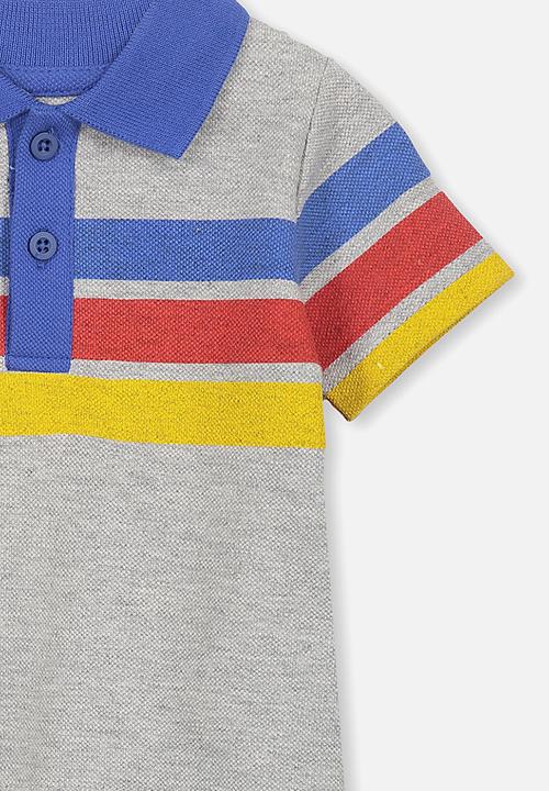 Cotton On - Hugo polo tee - grey
