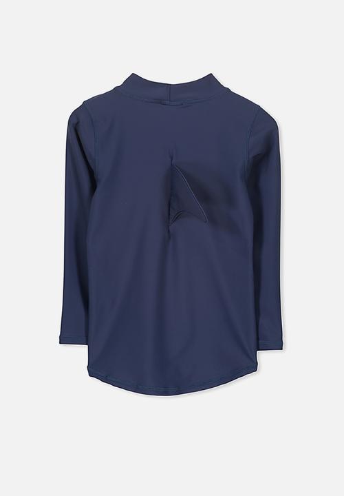 Cotton On - Fraser long sleeve rash vest - navy