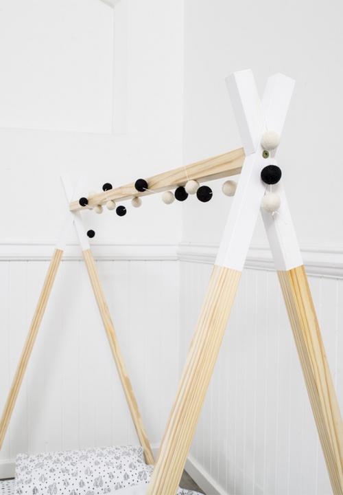 Simply Child - Kids single teepee bed frame - white dip