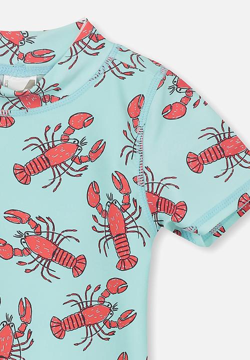 Cotton On - Finley short sleeve rash vest - green