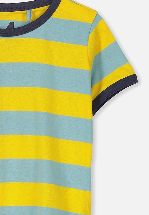 Cotton On - Max short sleeve tee - yellow & blue